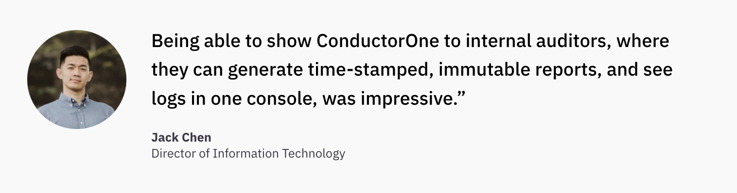 ConductorOne customer testimonial quote